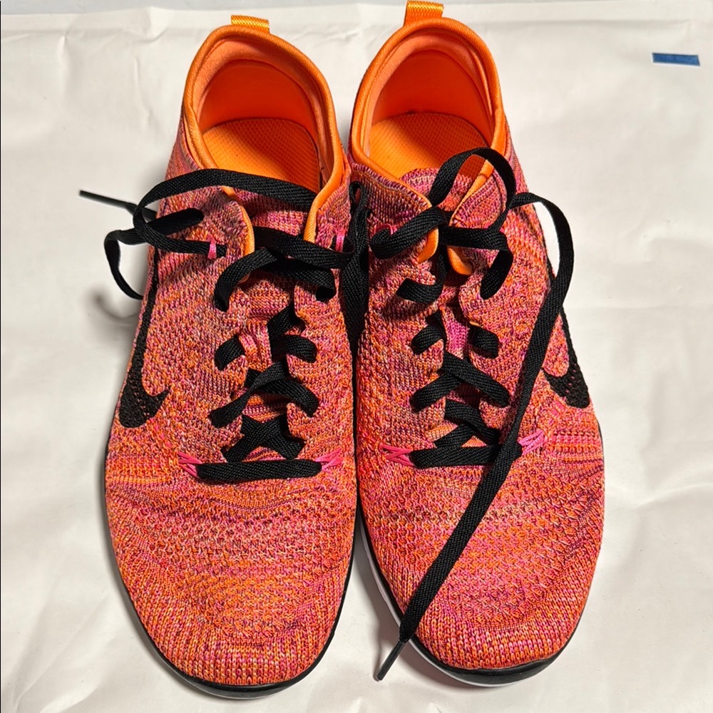 Nike Women's Sneakers - Pink and Orange